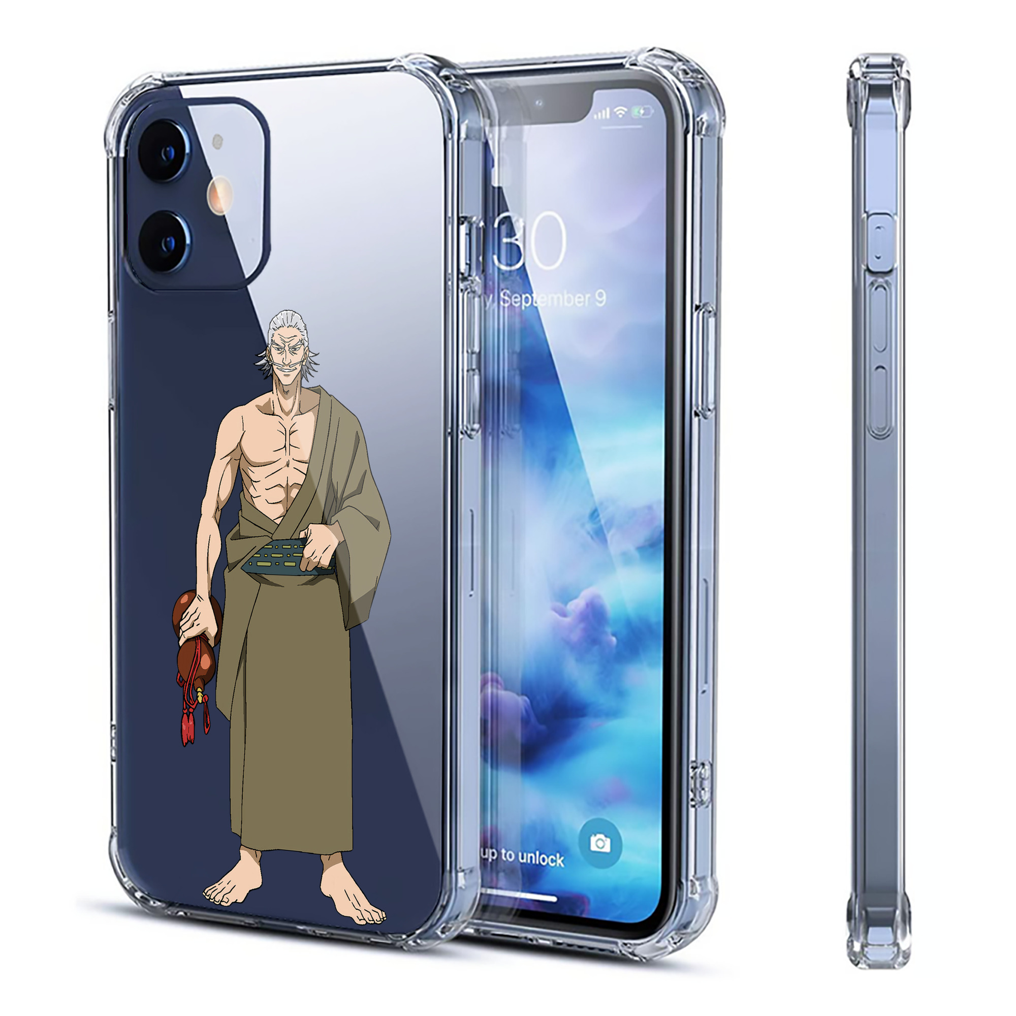 （画像用） 呪術廻戦 Jujutsu Kaisen 【iPhone 12シリーズ対応】透明スマホケース（クリアソフトケース）